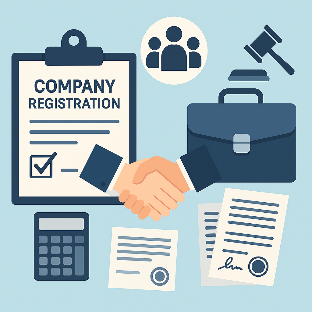 ثبت شرکت در ایران: مدارک لازم، قرارداد، نمادهای حقوقی و دست دادن شرکا